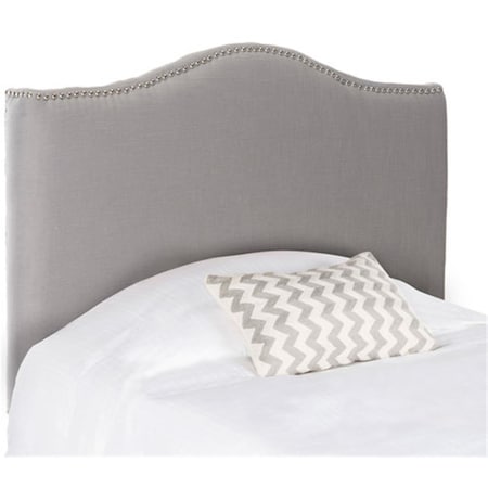 Safavieh 53.9 x 43.3 x 5.5 in. Jeneve Arctic Grey Winged Headboard, Grey MCR4030B